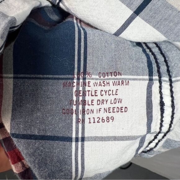 Men's Reclaim Plaid Athletic Fit Long Sleeve Shirt 0631 - Picture 8 of 13